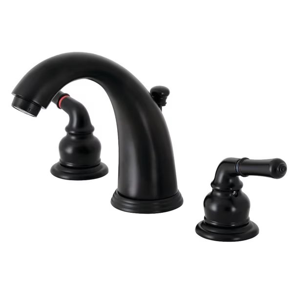 KB980 Widespread Bathroom Faucet with Retail Pop-Up, Matte Black, Kingston Brass, Mfr#: KB980